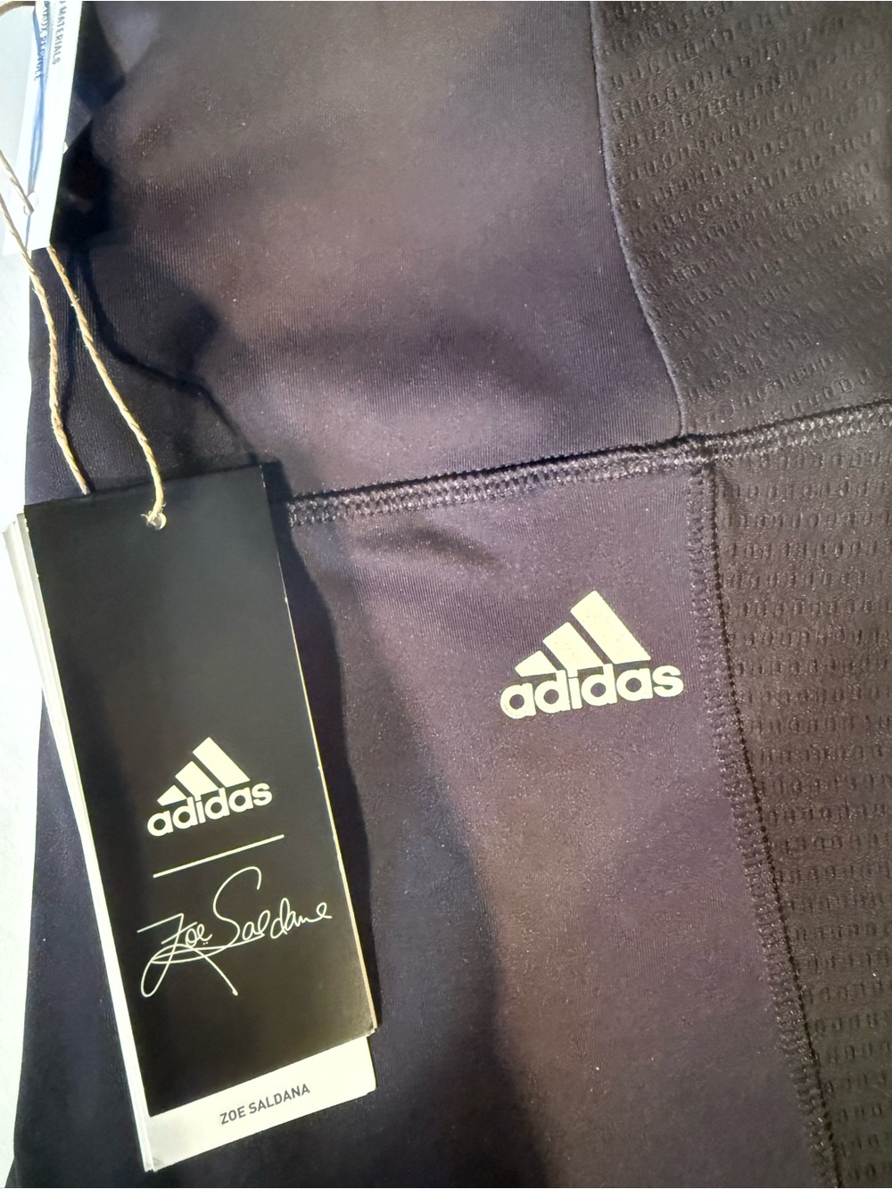 adidas Women’s Zoe Saldana Black Leggings size M